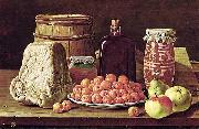 Luis Egidio Melendez Still Life with Fruit and Cheese oil painting picture wholesale
